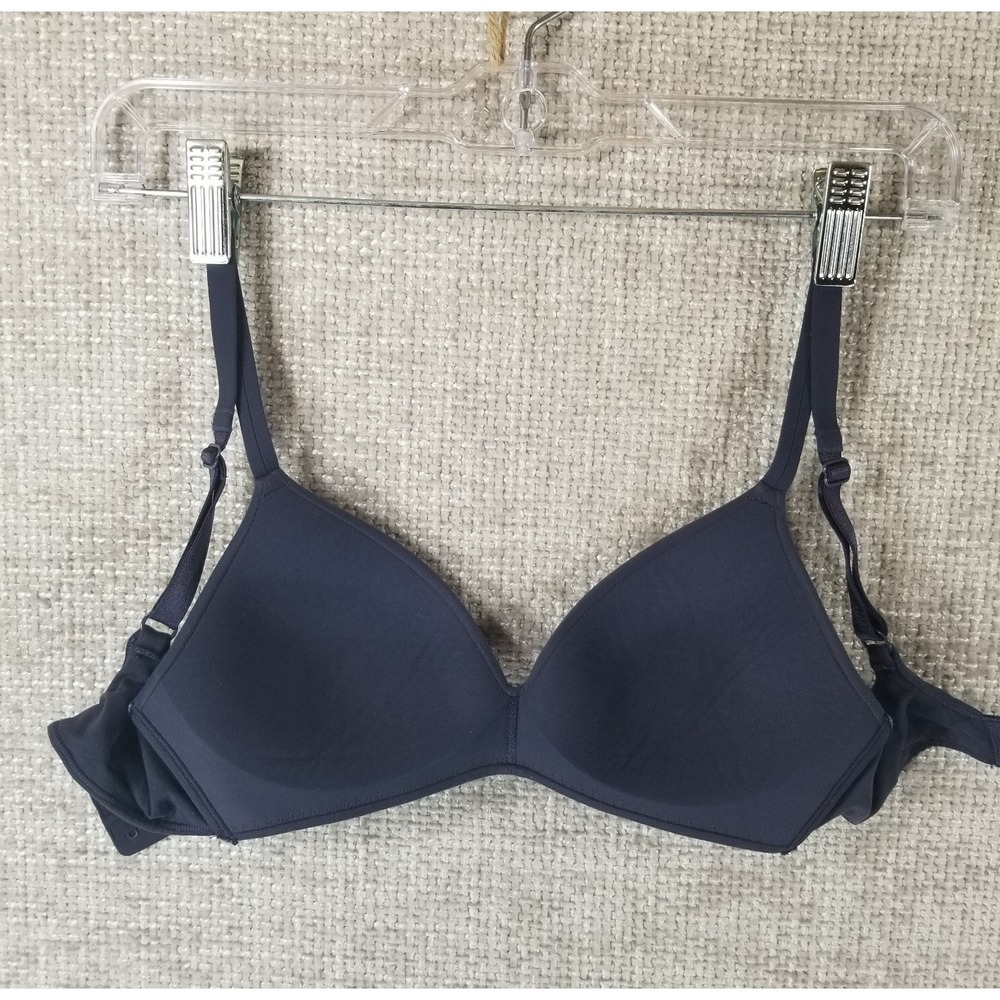 Wacoal 852189 How Perfect Padded Soft Cup T-Shirt Bra Wireless Womens 32B Gray‎ - Picture 9 of 12